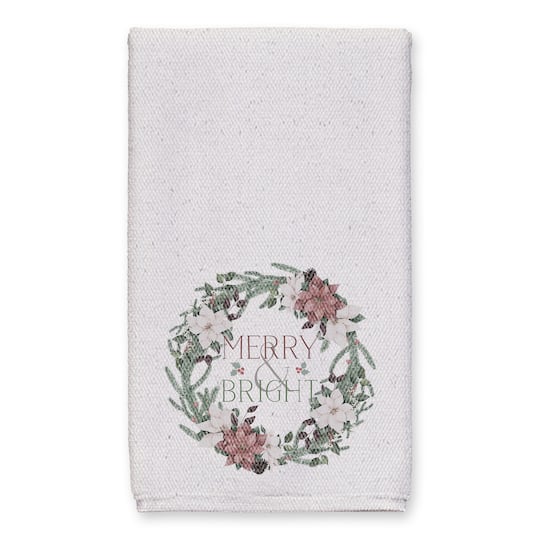 Merry & Bright Wreath Tea Towel Set